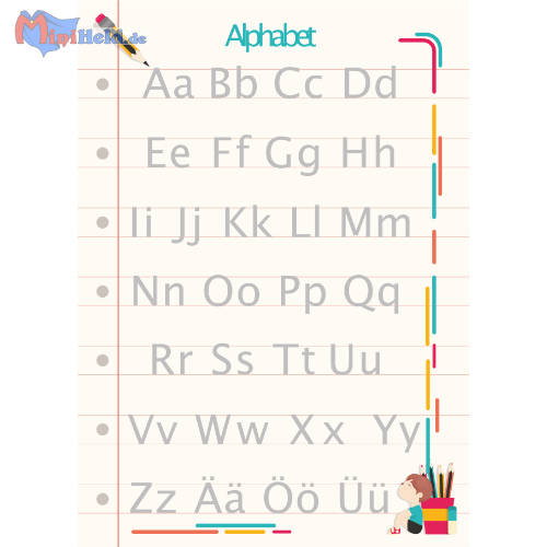 Vorschau: Das ganze Alphabet