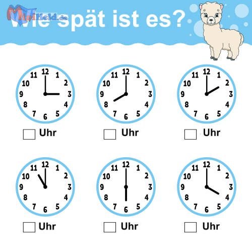 Vorschau: Uhr 7 (weitere Vorlage)