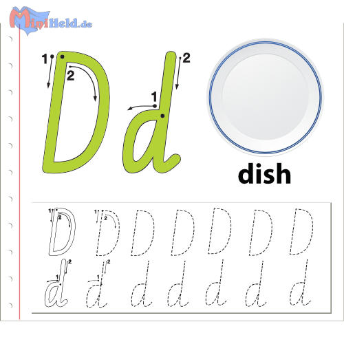 Vorschau: Schreibschrift D