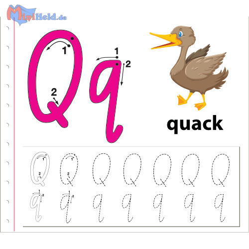 Vorschau: Schreibschrift Q