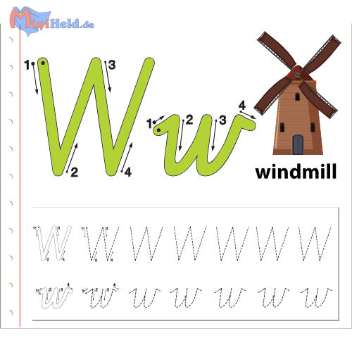 Vorschau: Schreibschrift W